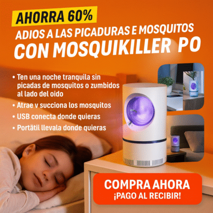 🔥 Lámpara Antimosquitos EcoLED por Succión – Potencia, Diseño Premium y Eficiencia Garantizada 🦟