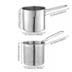 Olla Freidora de Acero Inoxidable con Canasta - Imagen 7