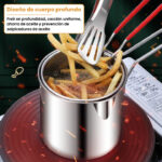 Olla Freidora de Acero Inoxidable con Canasta - Imagen 5