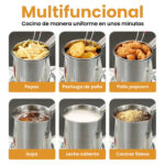 Olla Freidora de Acero Inoxidable con Canasta - Imagen 3