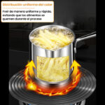 Olla Freidora de Acero Inoxidable con Canasta - Imagen 2