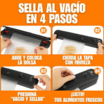Selladora de Alimentos al Vacío (10 Bolsas Reutilizables Gratis🎁) - Imagen 5