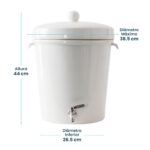 Ecofiltro Purificador. Dispensador y Filtro de Agua Cerámica Grande (20 L) - Imagen 19