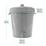 Ecofiltro Purificador. Dispensador y Filtro de Agua Cerámica Grande (20 L) - Imagen 9